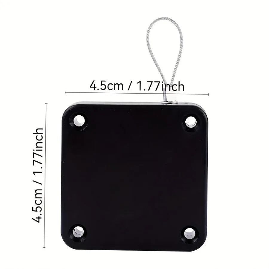 Quiet Snap Back Door Closer Black