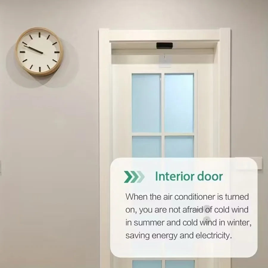 Quiet Snap Back Door Closer Black