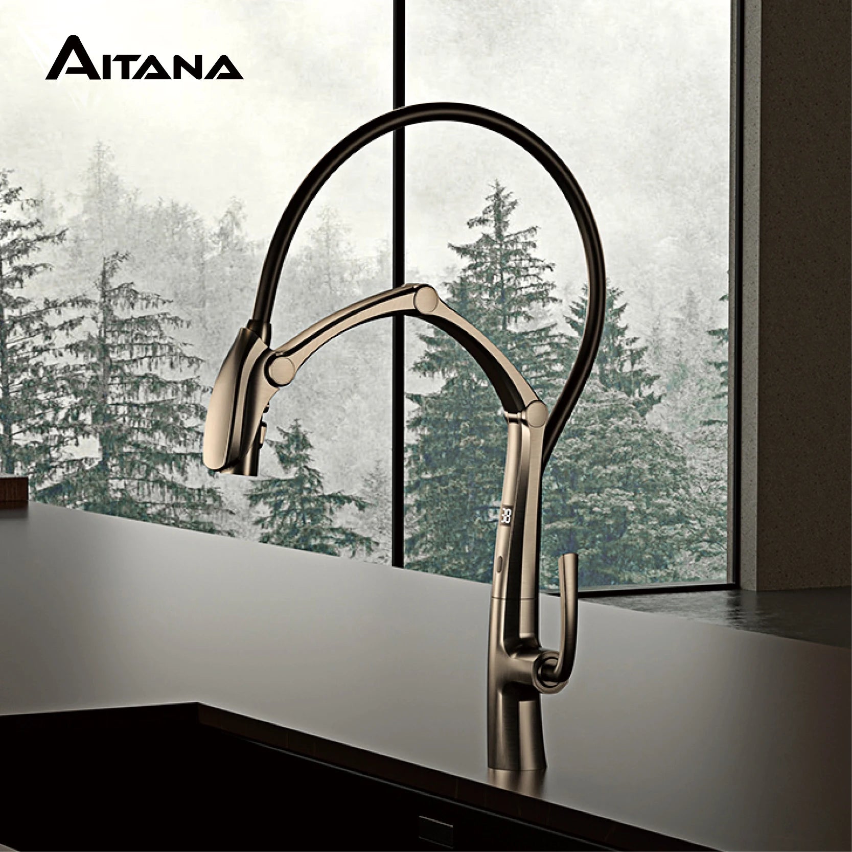 Brass Smart Pull-Out Faucet